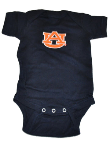 Tigres de Auburn dos pies por delante bebé bebé regazo hombro azul marino traje de una pieza - deportivo
