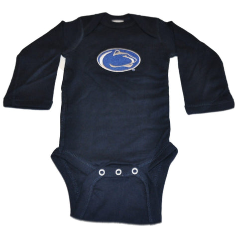 Penn State Nittany Lions TFA Kleinkind-Baby-Marine-Langarm-Creeper-Outfit – sportlich