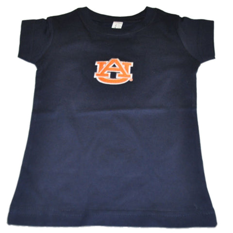 Auburn Tigers dos pies por delante camiseta de algodón de longitud larga azul marino para niñas pequeñas - sporting up