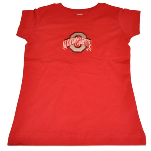 Shop Ohio State Buckeyes TFA Toddler Girls Red Long Length Cotton T-Shirt - Sporting Up