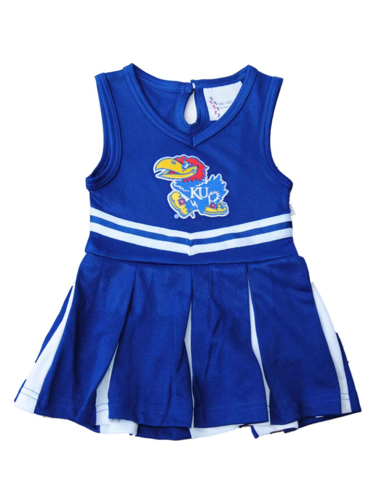 Kansas Jayhawks TFA Youth Baby Toddler Blue Dress Up Cheerleading Outfit