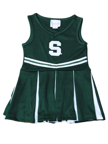 Les Spartans de l'État du Michigan tfa jeunes tout-petits habillent une tenue de cheerleading - faire du sport