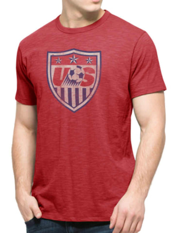 Shop USA United States Soccer National Team 47 Brand Rescue Red Scrum T-Shirt - Sporting Up
