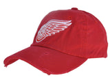 Detroit alas rojas marca retro rojo desgastado vintage flexfit slouch hat cap - sporting up