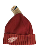Detroit Red Wings Reebok Unisex Faded Red Cuffed Knit  Hat Cap Beanie - Sporting Up