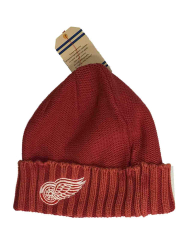 Detroit Red Wings reebok unisexe délavé rouge revers tricot chapeau bonnet - faire du sport