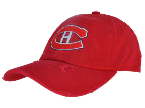 Montreal Canadiens Retro-Marken-Rot getragene Vintage-Flexfit-Slouch-Mütze – sportlich