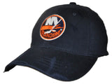 New York Islanders Retro Brand Navy Worn Vintage Flexfit Hat Cap - Sporting Up