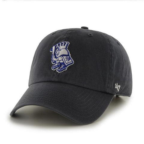 Shop Kansas City Royals 47 Brand Navy Mr. Royal Logo Adjustable Clean Up Hat Cap - Sporting Up