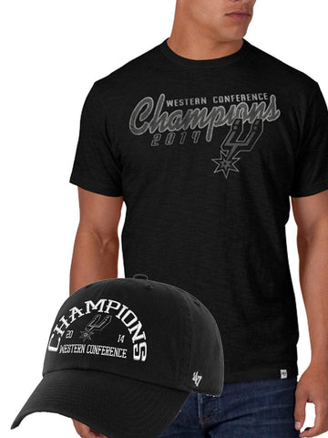 Shop San Antonio Spurs 2014 NBA Western Conference Champions Shirt Hat Pack - Sporting Up