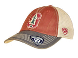 Stanford Cardinal Top of the World Red Gray Offroad Ajustable Snapback Hat Cap - Sporting Up