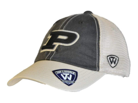 Boutique Purdue Chaudronniers Top of the World Noir Beige Offroad Adj Snapback Hat Cap - Sporting Up