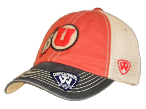 Casquette Snapback Utah Utes Top of the World Rouge Noir Offroad Adj - Sporting Up