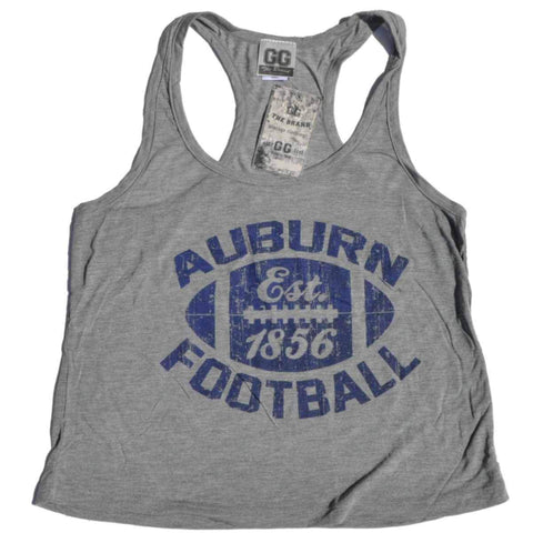 Shop Auburn Tigers GG Women Gray Football Performance Loose Dance Tank Top - Sporting Up
