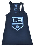 Los Angeles Kings LA SAAG Women Black Racerback Tri-Blend Tank Top T-Shirt - Sporting Up
