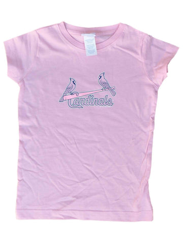 Shop St. Louis Cardinals SAAG Toddler Girls Light Pink Short Sleeve T-Shirt - Sporting Up
