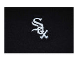Chicago White Sox Saag Kleinkind-Poloshirt in Schwarz mit 1/3-Knöpfen und kurzen Ärmeln – sportlich