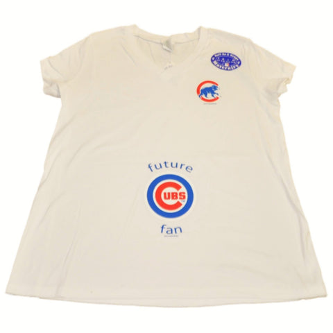 Women's Soft as a Grape Red Chicago Cubs Maternity Tank Top