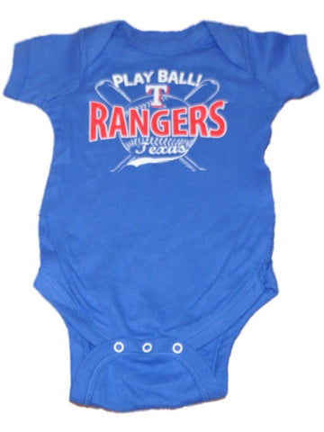 Shop Texas Rangers SAAG Infant Royal Blue "Play Ball" One Piece Outfit - Sporting Up