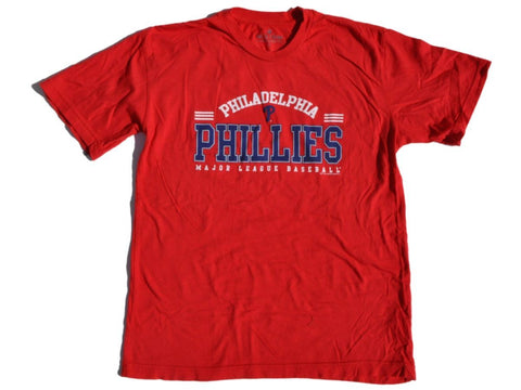 Philadelphia Phillies Saag Damen-T-Shirt aus roter weicher Baumwolle mit kurzen Ärmeln – sportlich