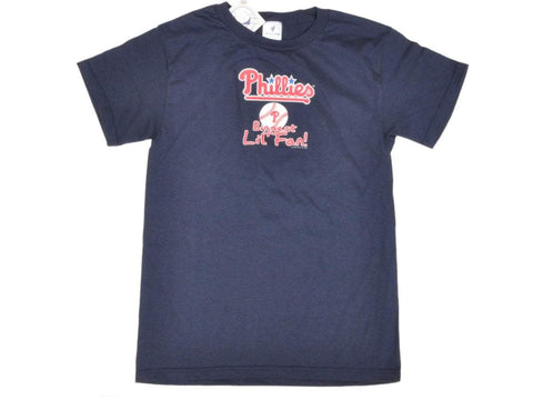 Kaufen Sie das Philadelphia Phillies Saag-Jugend-T-Shirt aus Baumwolle mit dem größten kleinen Fan in Marineblau – sportlich