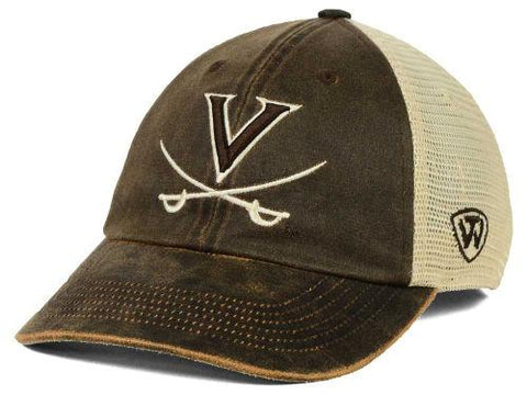 Shop Virginia Cavaliers Top of the World Brown Scat Mesh Adjustable Snapback Hat Cap - Sporting Up