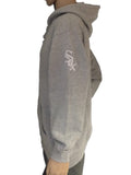 Chicago white sox saag kvinnor ljusgrå luvjacka i fleece med dragkedja - sportig upp