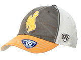 Wyoming Cowboys Top of the World Brown Gold Offroad Adjustable Snapback Hat Cap - Sporting Up