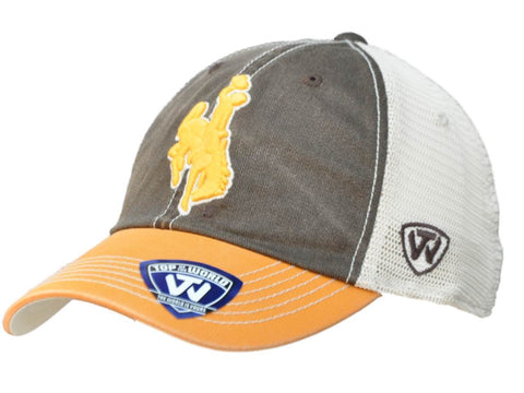 Shop Wyoming Cowboys Top of the World Brown Gold Offroad Adjustable Snapback Hat Cap - Sporting Up