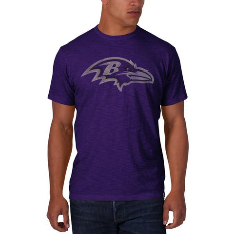 Shoppen Sie das violette, kurzärmlige Scrum-T-Shirt der Marke Baltimore Ravens 47 aus weicher Baumwolle – sportlich