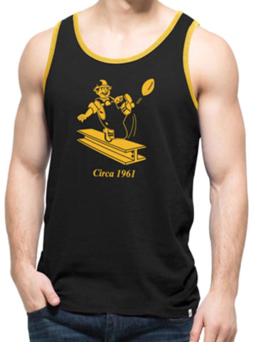 Pittsburgh steelers 47 brand camiseta sin mangas negra crosstown Legacy - sporting up
