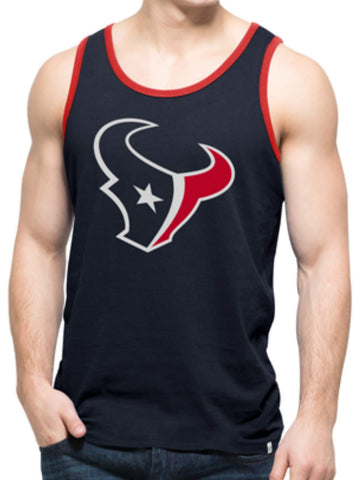 Shop Houston Texans 47 Brand Fall Navy Red Crosstown Sleeveless Tank Top - Sporting Up