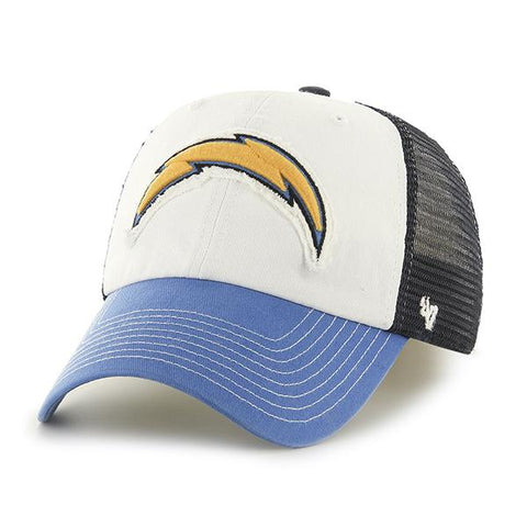 Shop Los Angeles Chargers 47 Brand Tri-Tone Privateer Closer Flexfit Slouch Hat Cap - Sporting Up