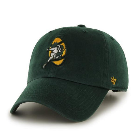 Green Bay Packers 47 Brand Green 1968 Legacy Clean Up Adjustable Slouch Hat Cap - Sporting Up