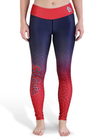 Shop St. Louis Cardinals FC Women Navy Red Workout Performance Leggings - Sporting Up