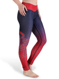 St. Louis Cardinals FC Women Navy Red Workout Performance Leggings - Sporting Up