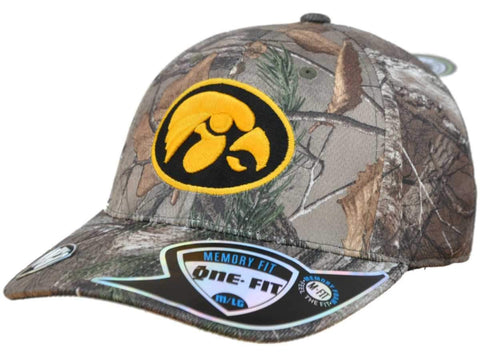 Shop Iowa Hawkeyes TOW Camo Realtree Xtra Memory Foam Flexfit Hat Cap (M/L) - Sporting Up