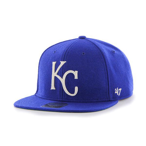 Shop Kansas City Royals 47 Brand Royal Blue Wool Boxcar Adjustable Snapback Hat Cap - Sporting Up