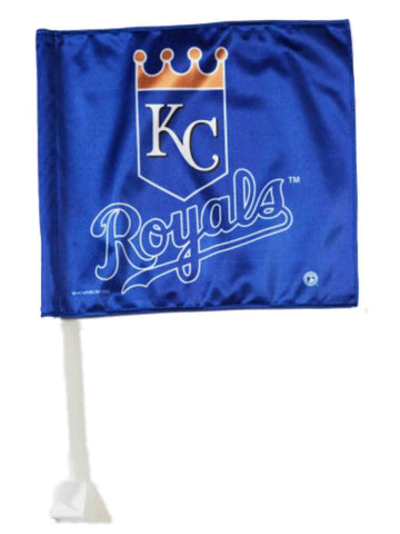 Drapeau de voiture avec fenêtre avec logo de la couronne bleue royale WinCraft des Royals de Kansas City (11,75" x 14") - Sporting Up