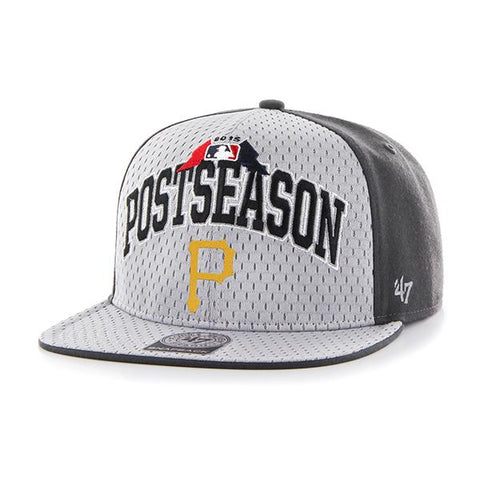 Shoppen Sie die offizielle Mütze der Marke Pittsburgh Pirates 47 für die Nachsaison-Playoffs 2015 auf dem Feld – sportlich