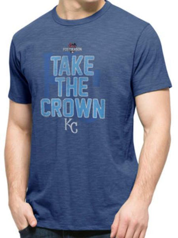 Shop Kansas City Royals 47 Brand 2015 MLB Postseason Playoffs Take the Crown T-Shirt - Sporting Up