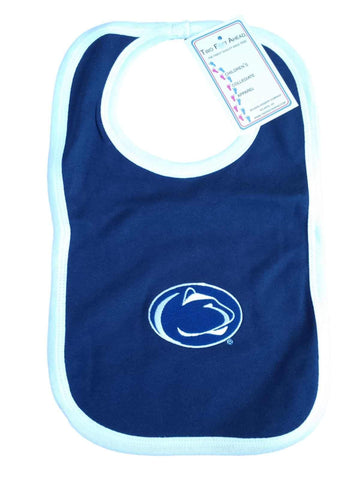 Penn state nittany lions dos pies por delante bebé bebé azul marino cabeza punto babero - sporting up