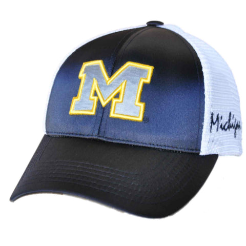 Shop Michigan Wolverines TOW Women Navy White Satina Mesh Adjustable Strap Hat Cap - Sporting Up