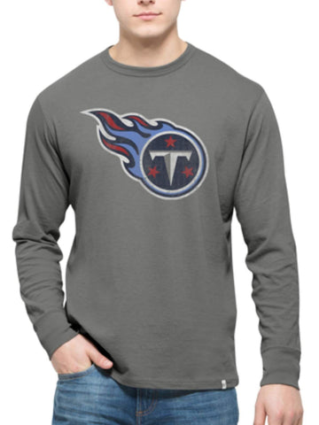 Shop Tennessee Titans 47 Brand Wolf Grey Long Sleeve Cotton Flanker T-Shirt - Sporting Up