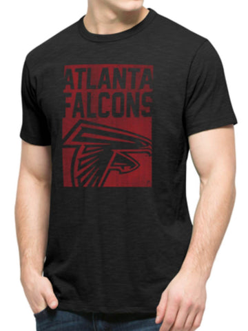 Shop Atlanta Falcons 47 Brand Black Block Logo Soft Cotton Scrum T-Shirt - Sporting Up