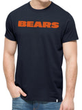 Chicago Bears 47 Brand Fall Navy Crosstown MVP Soft Cotton T-Shirt - Sporting Up