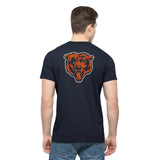 Chicago Bears 47 Brand Herbst-Marine-Crosstown-MVP-T-Shirt aus weicher Baumwolle – sportlich