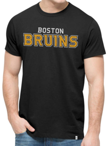 Tiefschwarzes Crosstown MVP-Flanker-T-Shirt der Marke Boston Bruins 47 – sportlich