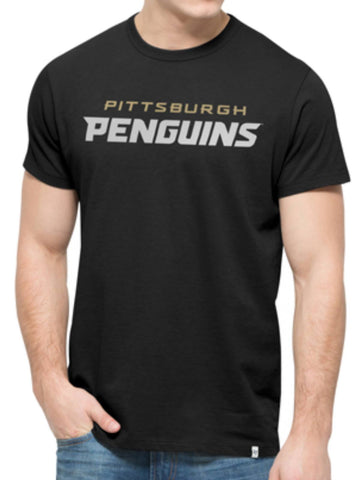 Pittsburgh Penguins 47 Brand Jet Black Crosstown MVP Flanker Camiseta - Sporting Up