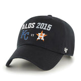 Kansas City Royals Houston Astros 47 Brand 2015 Postseason ALDS Adjust Hat Cap - Sporting Up